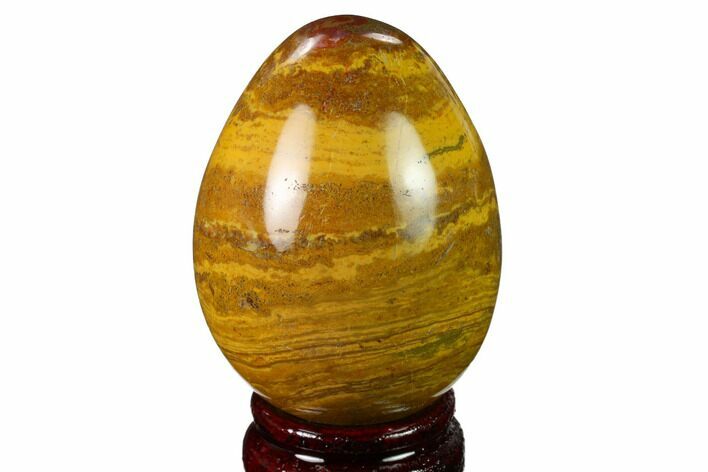 Polished, Colorful Jasper Egg - Madagascar #172745
